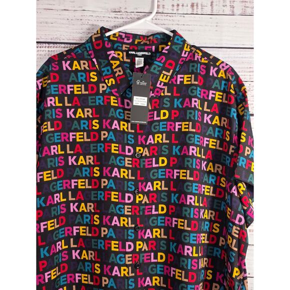 Karl Lagerfeld women's logo blouse in plus size 1X NWT - Picture 3 of 5